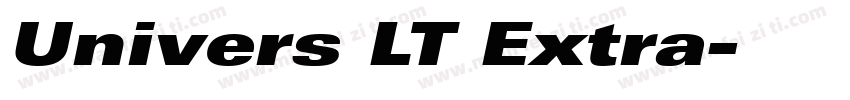 Univers LT Extra字体转换